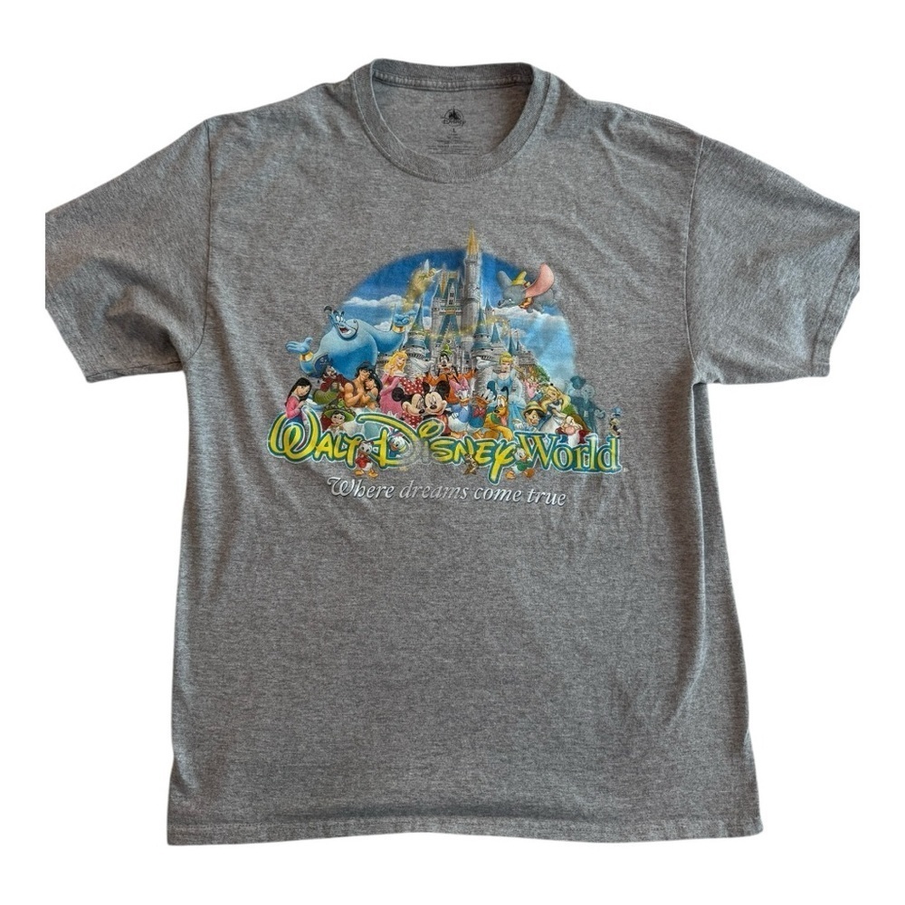 Walt Disney World “Where Dreams Come True” Gray Women's Park Short Sleeve Tee